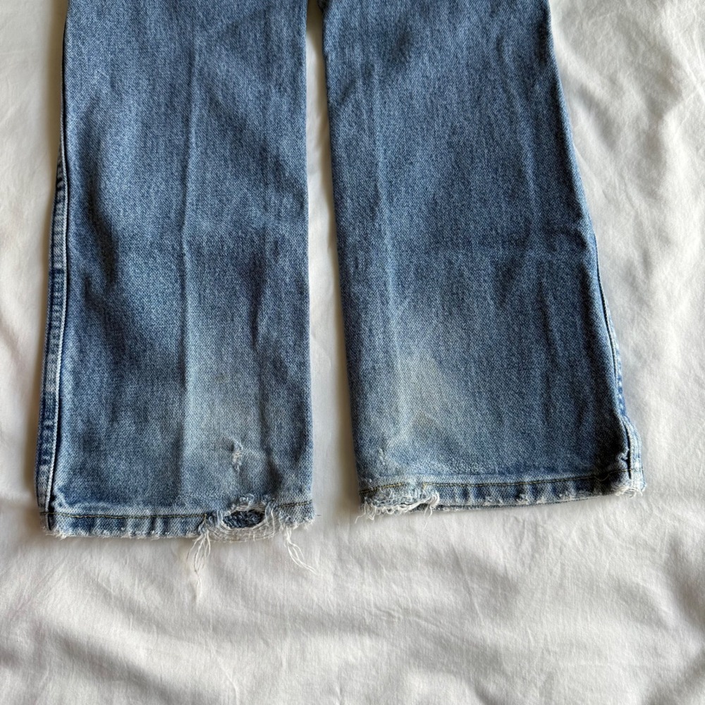Wrangler Boys Straight Leg Jeans Medium Wash Blue Denim Adjustable Waist Size 10 - Picture 10 of 10